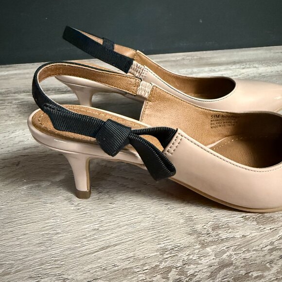 Blush 14th and Union Women’s Size 5.5 Slingback Pointed Toe 2.5 Inch Heel Shoes - Picture 6 of 7